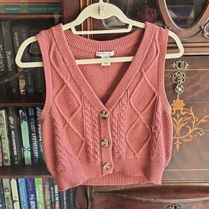Button Sweater Vest